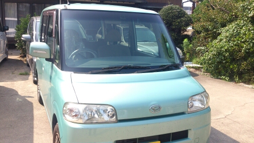 タントL350フロントガラス交換